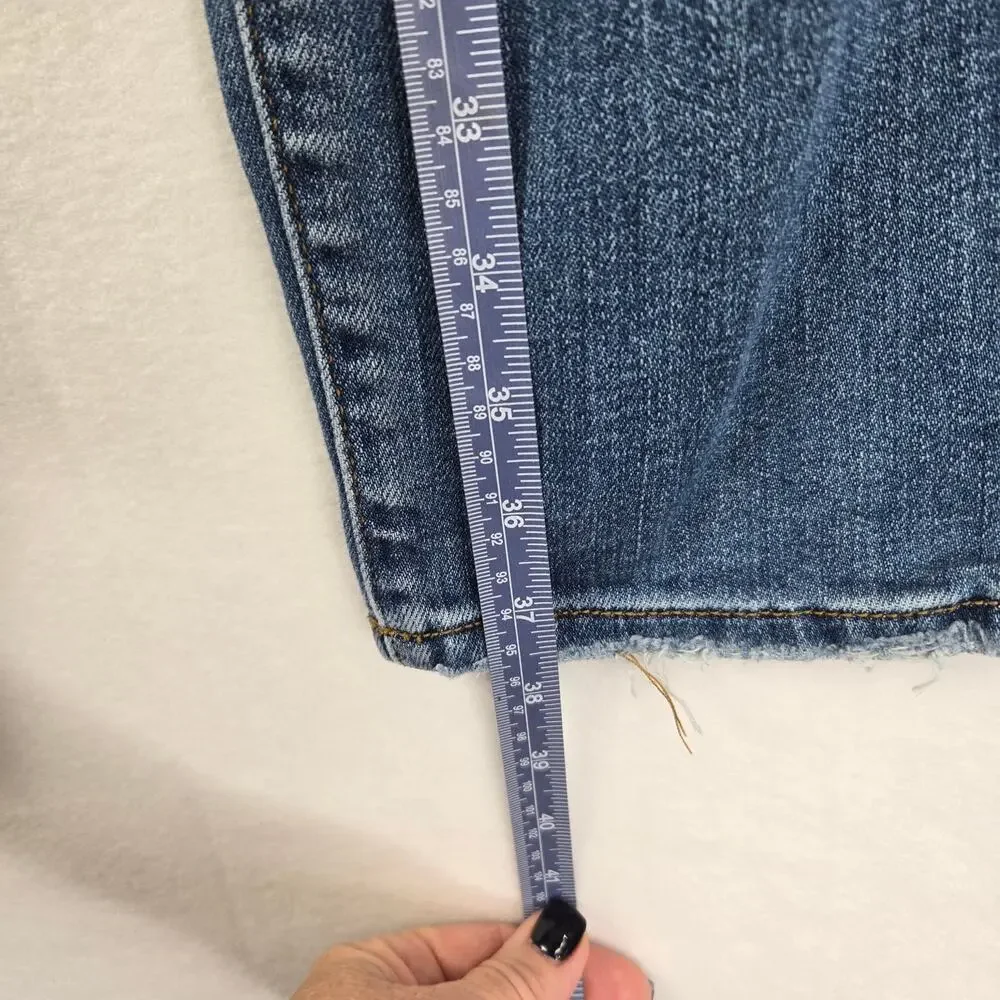 Judy Blue Size 11 Size 30 Distressed‎ Blue Jeans Med Wash Style JB82334DK # 792